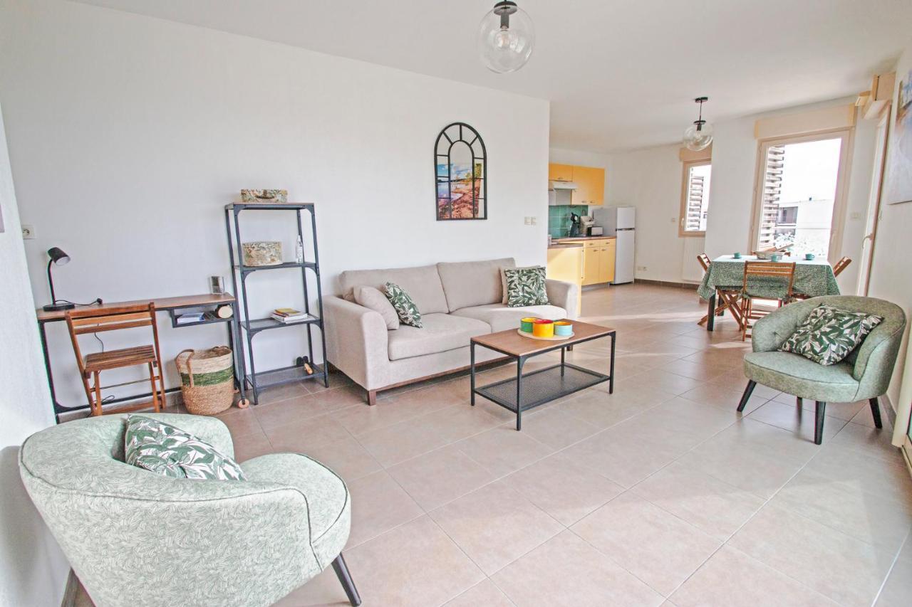 Appartement 4 Personnes, Grande Terrasse, Parking Prive, Wifi Montpellier Buitenkant foto