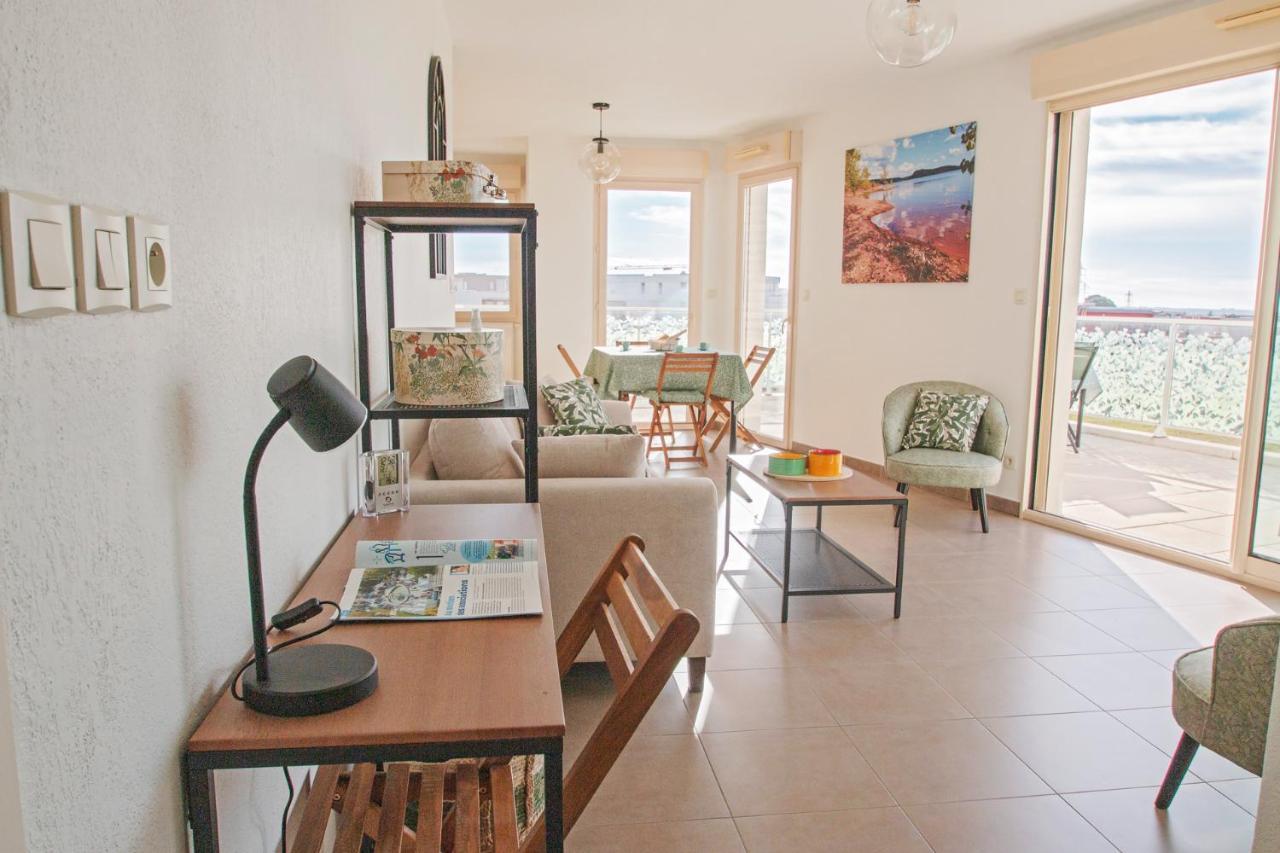 Appartement 4 Personnes, Grande Terrasse, Parking Prive, Wifi Montpellier Buitenkant foto